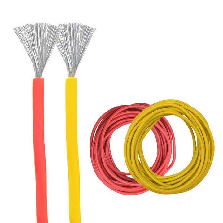 High-Temperature Resistant Silicone Rubber Cable with Tinned Copper Conductor and Customizable Insulation for Industrial Control