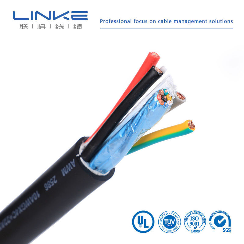 300/500V 4-Cores RVV Cable with PVC Insulation and Copper Conductor for Industrial Control & Automation