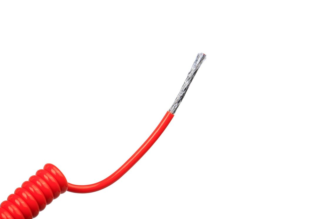 Truck Trailer Wire Electrical Spring Coil Spiral Power Cable for Coiled Brake System