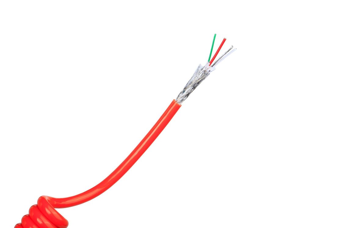 Truck Trailer Wire Electrical Spring Coil Spiral Power Cable for Coiled Brake System