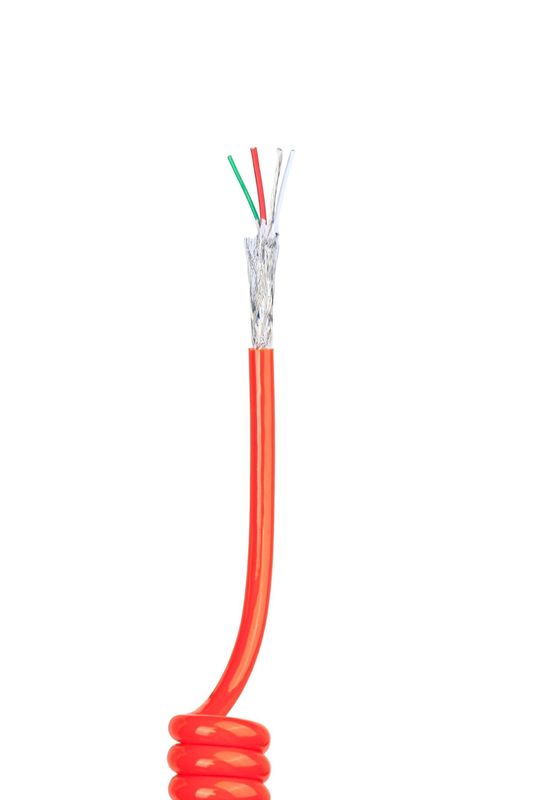 Truck Trailer Wire Electrical Spring Coil Spiral Power Cable for Coiled Brake System