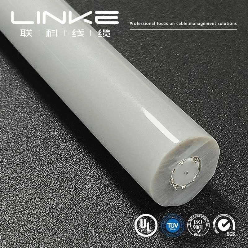 Voltage Medical Cable with Insulated Glass Fiber Cord Core and Silicone Rubber Jacket floating line