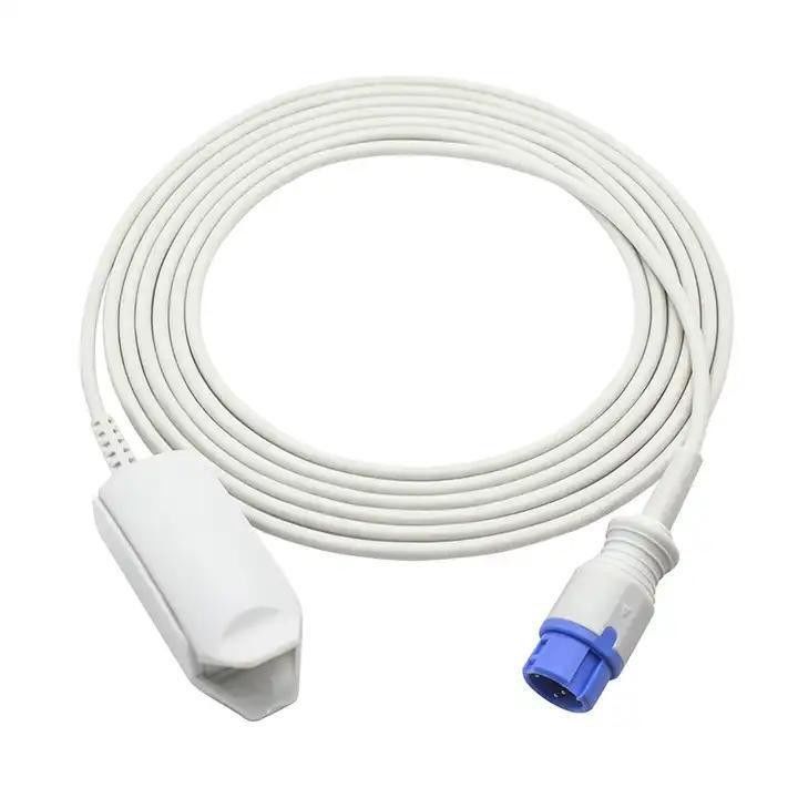TPU Jacket Tinned Copper Conductor and Shield SpO2 Raw Cable for Pulse Oximeter Medical Grade Silicone Insulation