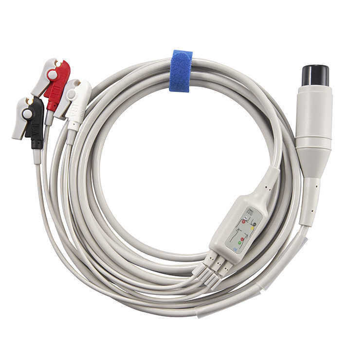 TPU Insulation Material 3/5 Lead ECG Cable for Rainbow Patient Monitor Wires for in vitro diagnostic equipment
