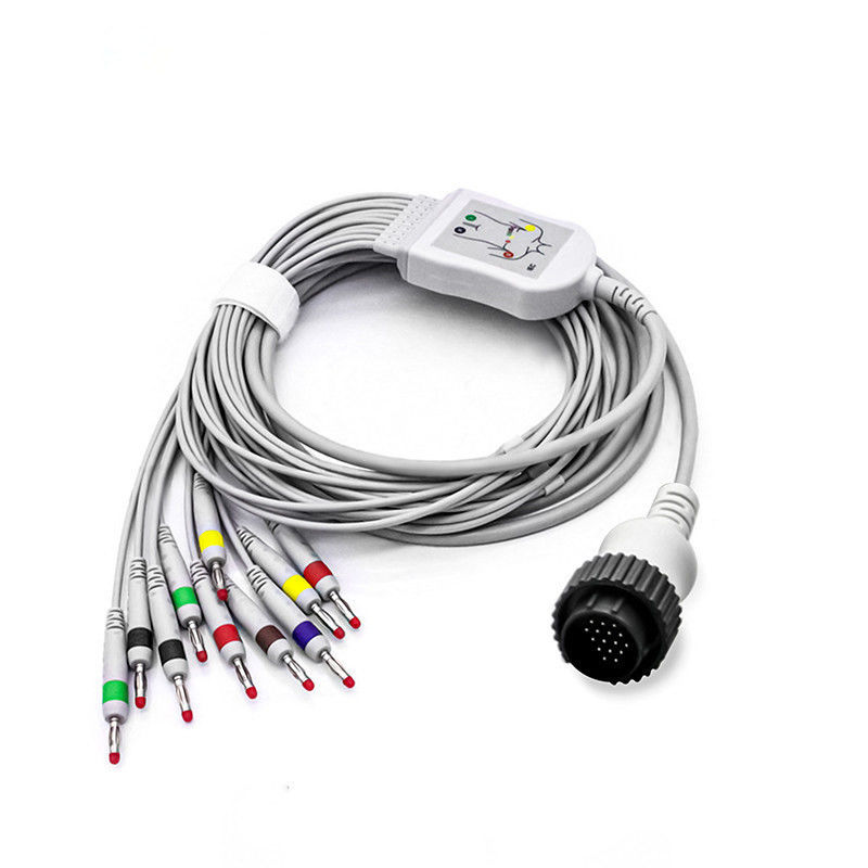 TPU Insulation Material 3/5 Lead ECG Cable for Rainbow Patient Monitor Wires for in vitro diagnostic equipment