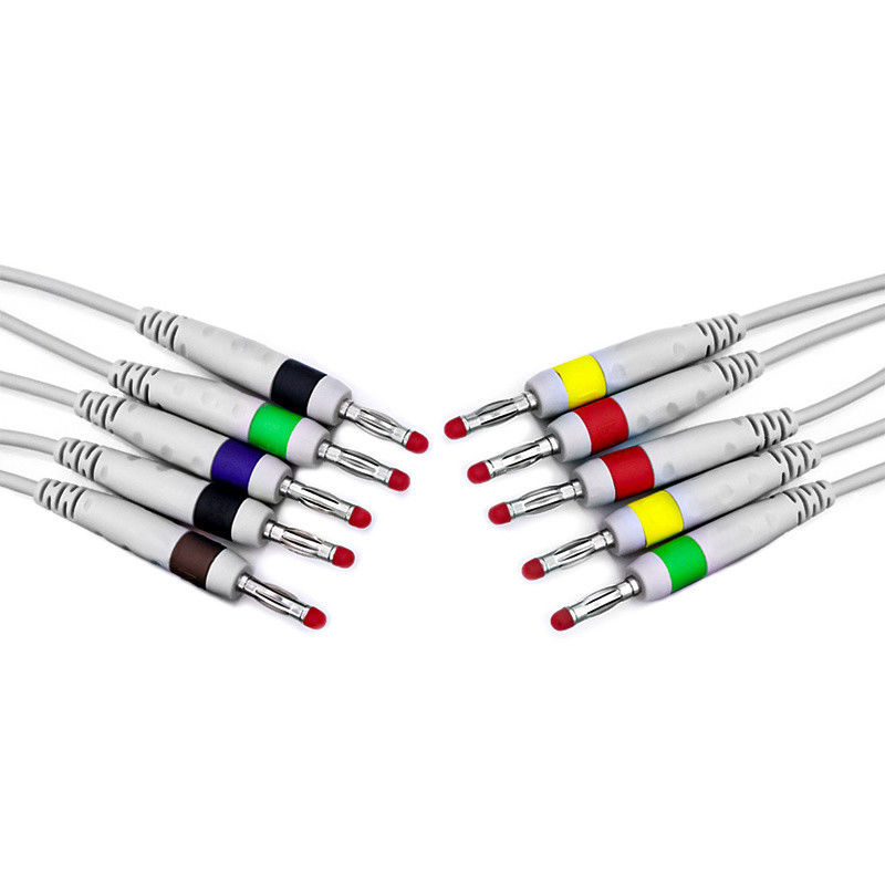 TPU Insulation Material 3/5 Lead ECG Cable for Rainbow Patient Monitor Wires for in vitro diagnostic equipment