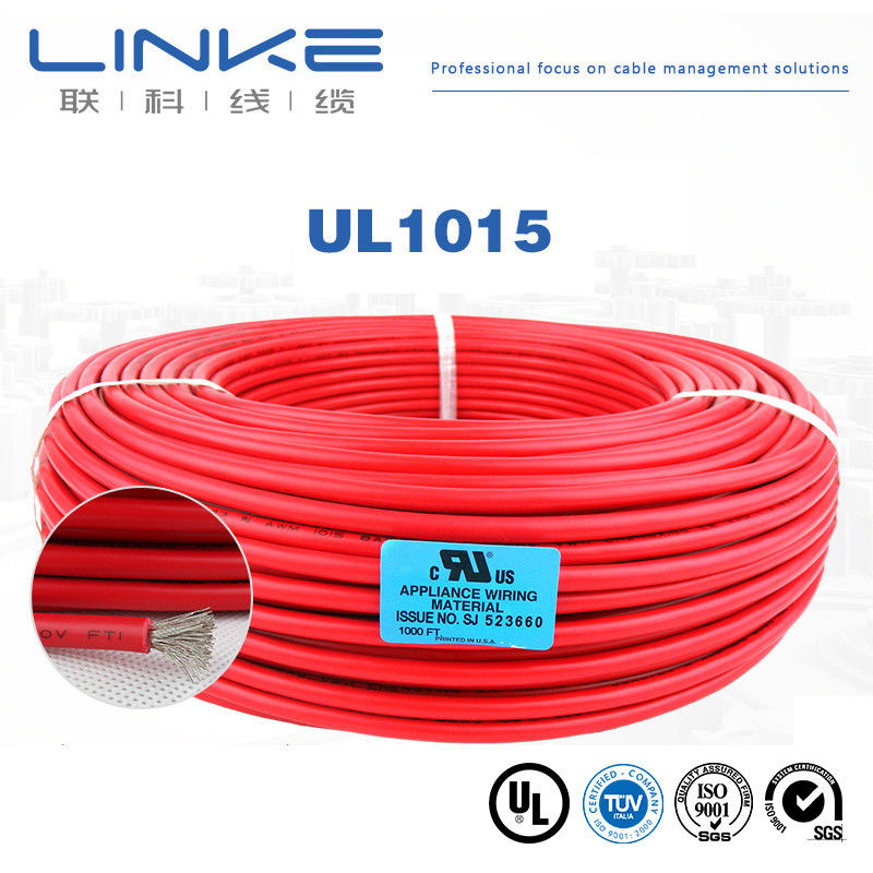 Insulation Material PVC UL1015 Single Core Wire PVC Insulated Wire Soft Copper Cable