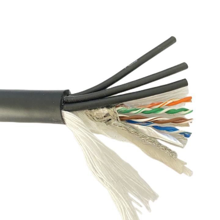 Customized High Flexible Composite Cable Cat 5 Copper Network Cable for Power Station