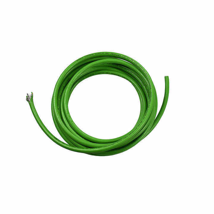 Copper / Tinned Copper Conductor Material Customized Green PUR Jacket Canbus Industrial Bus Cable with Round Wire Material Shape