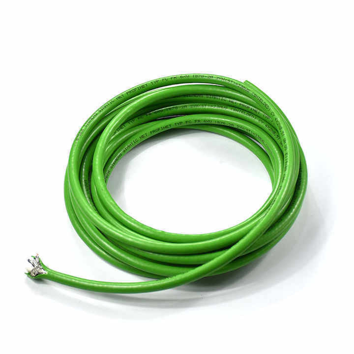 Copper / Tinned Copper Conductor Material Customized Green PUR Jacket Canbus Industrial Bus Cable with Round Wire Material Shape