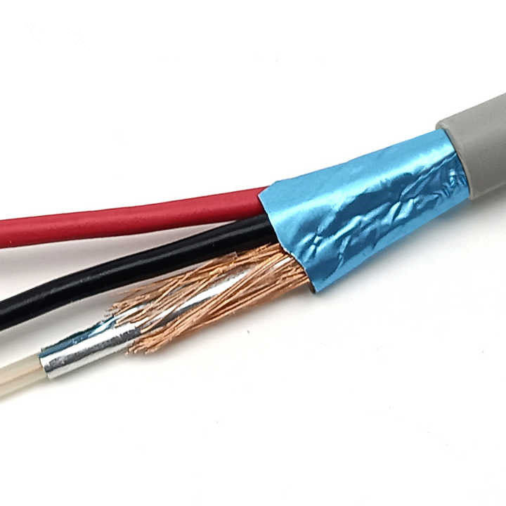Bare Copper 750hm Coaxial Cable 100 Meters Rg174 Cable With Current 300V PVC Jacket