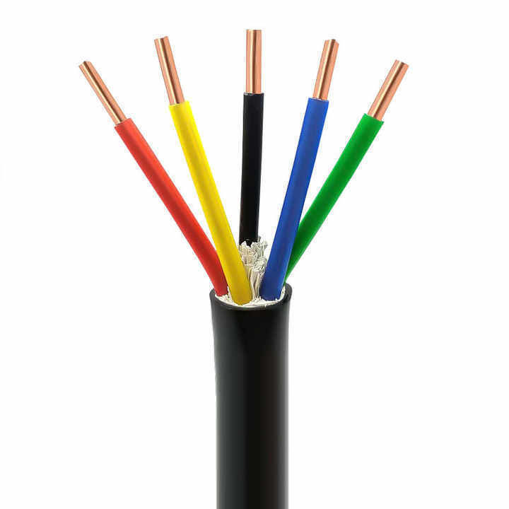 300V Current High Temperature 2 Core Shielded Wire Industrial Control Cable for Marine and Electronic Applications