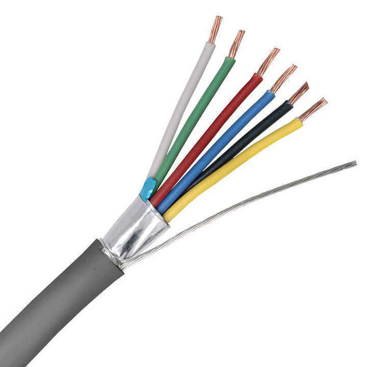 300V Current High Temperature 2 Core Shielded Wire Industrial Control Cable for Marine and Electronic Applications