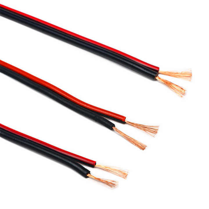 UL2468 PVC Insulation 2 Core Copper Speaker Wire Flexible Cable 300V Rated