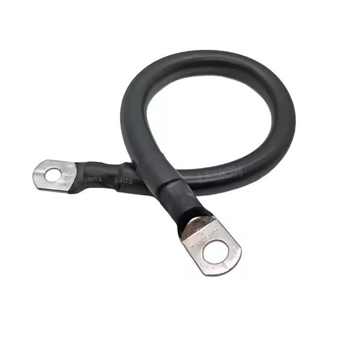 Black 2 Gauge AWG Custom Battery Cable Copper Wire for Solar, Marine, Inverter