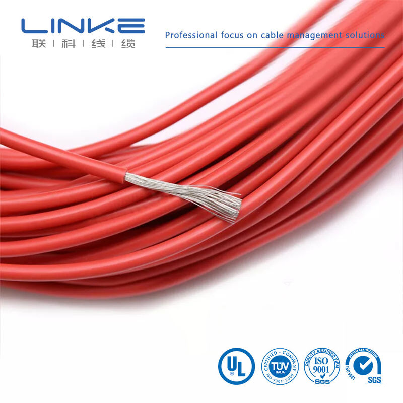 UL3135 Silicone Rubber Wire 30 28 26 24 22 20 18 16 14 12 10 AWG Insulated Soft Copper Electron LED Lamp Lighting Cable