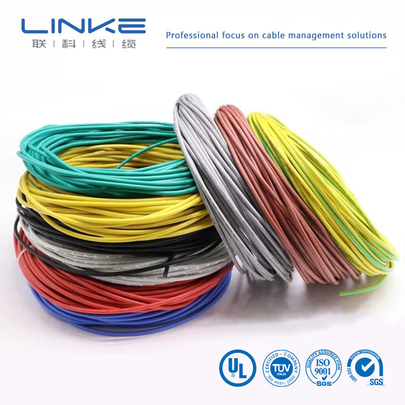 UL3135 Silicone Rubber Wire 30 28 26 24 22 20 18 16 14 12 10 AWG Insulated Soft Copper Electron LED Lamp Lighting Cable