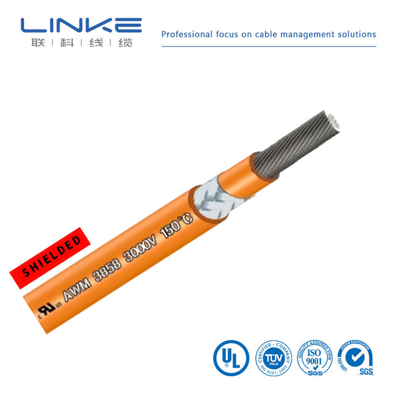 Tinned Copper UL3858 Silicone Rubber Cable High Voltage Power Cable with 3000V Rated Voltage