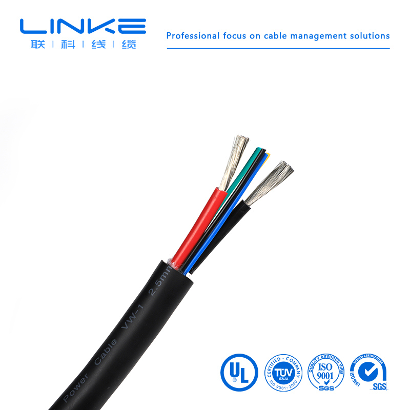 Electric Bicycle Battery Power Cable EBike Waterproof Connector Copper Conductor Nylon Insulation for Electronics