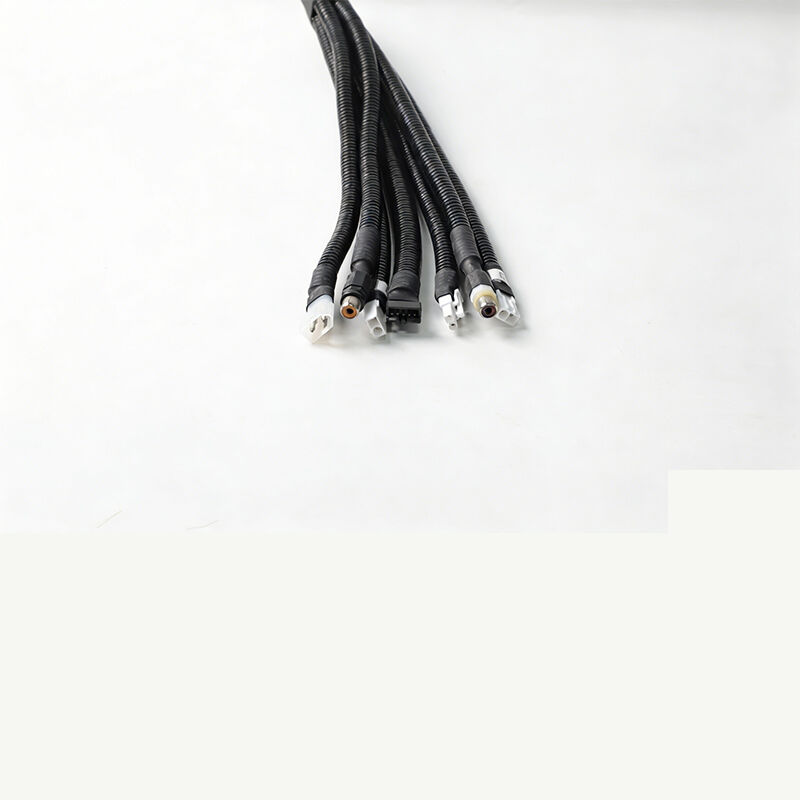 Custom Automotive Wiring Harness for Kenwood Toyota Carmy with Wire Loom and Connector