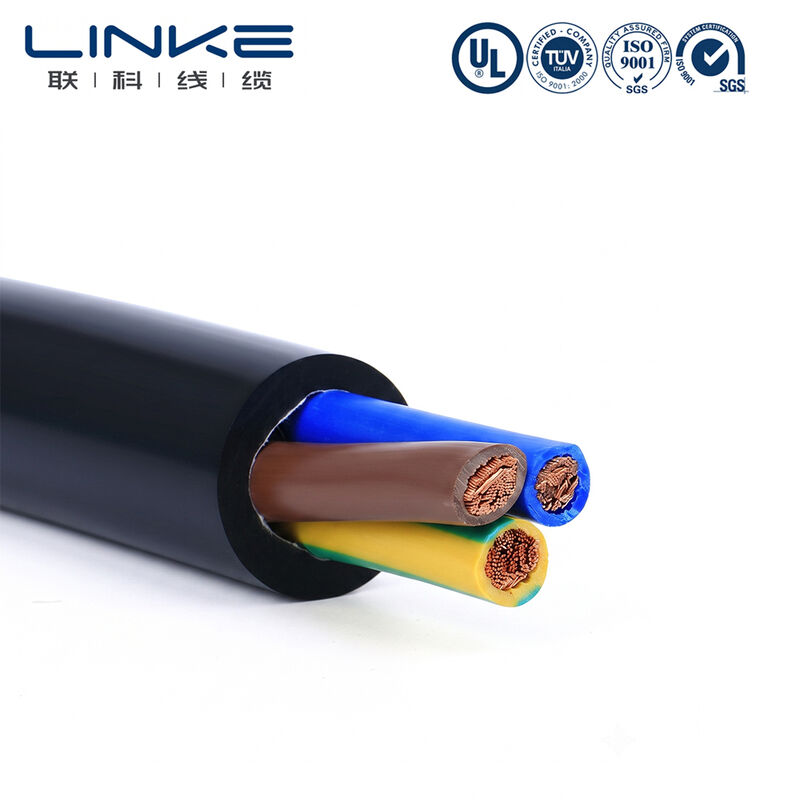H05VV-F 3 Core 6mm Flexible Power Cable Fine Stranded Copper Conductor PVC Sheathed Multicore Electrical Wire