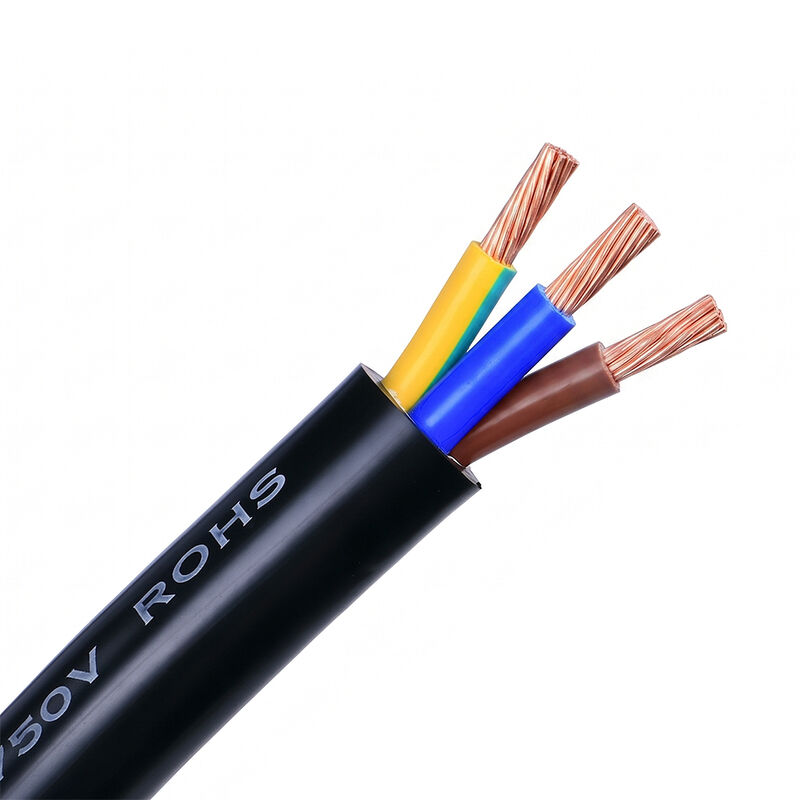 H05VV-F 3 Core 6mm Flexible Power Cable Fine Stranded Copper Conductor PVC Sheathed Multicore Electrical Wire