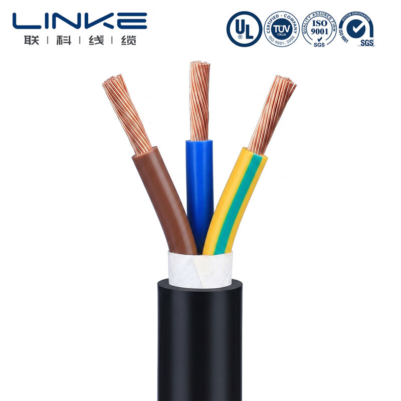H05VV-F 3 Core 6mm Flexible Power Cable Fine Stranded Copper Conductor PVC Sheathed Multicore Electrical Wire
