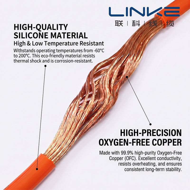 High Temperature 200℃ 600V Rated Voltage Ultra Soft Silicone Cable UAV Wire for Energy Storage Drone