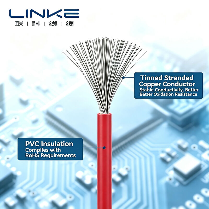 UL10269 High Voltage 1000V 105℃ PVC Insulated Hook-Up Cable with Tinned Copper Conductor Electrical Wiring Roll